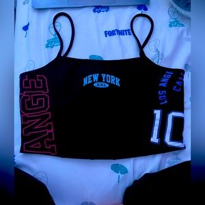 new york crop top